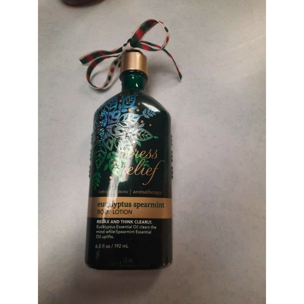 Bath & Body Works Stress Relief Aromatherapy Lotion Holiday EUCALYPTUS SPEARMINT
